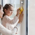 limpiar una ventana de PVC